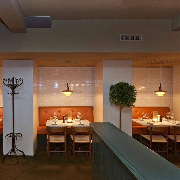 PH 3½-3 Pendant Light in restaurant.