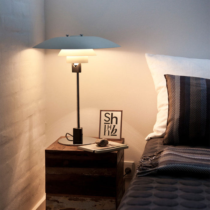 PH 4/3 Table Lamp in bedroom.