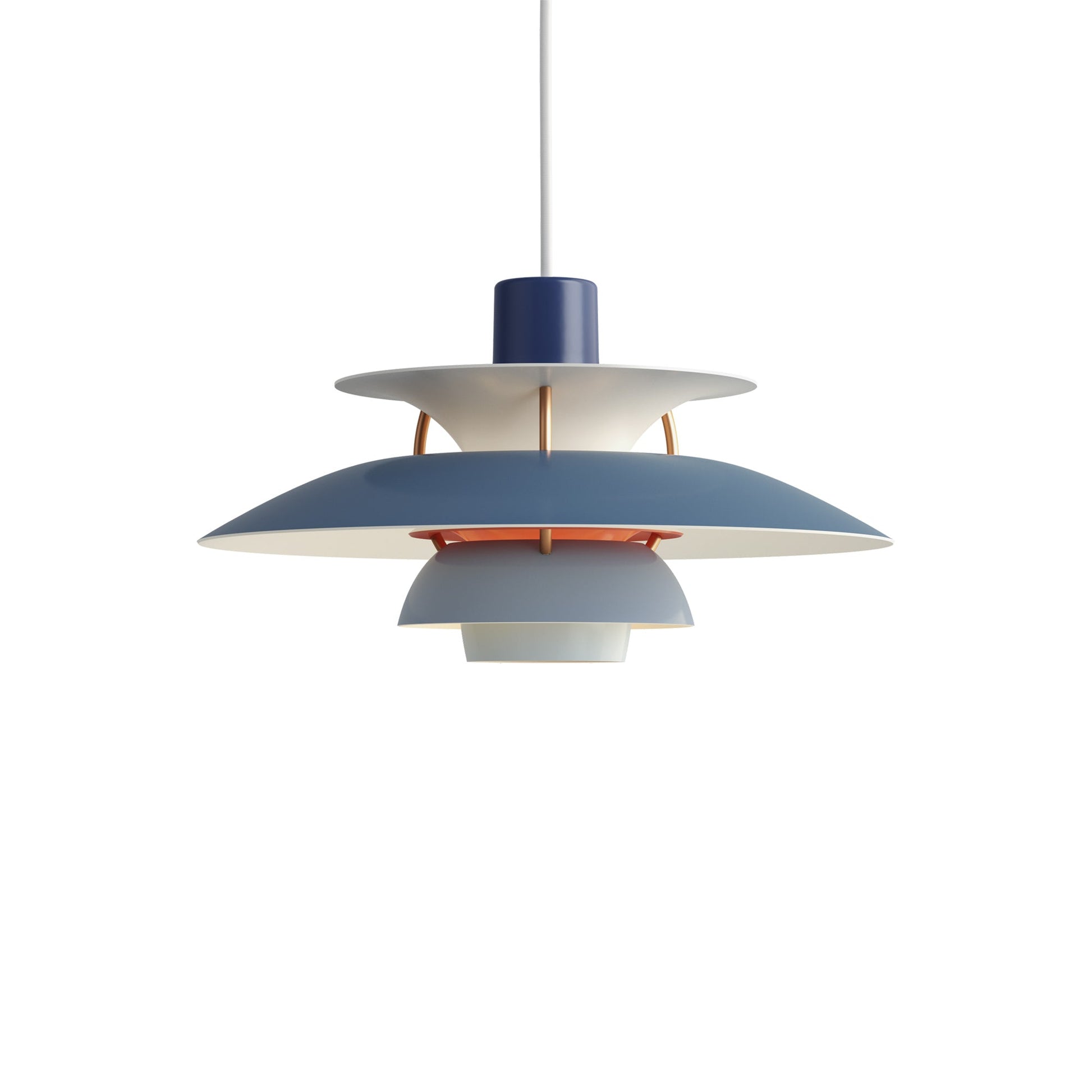 PH 5 Mini Pendant light in Hues of Blue.