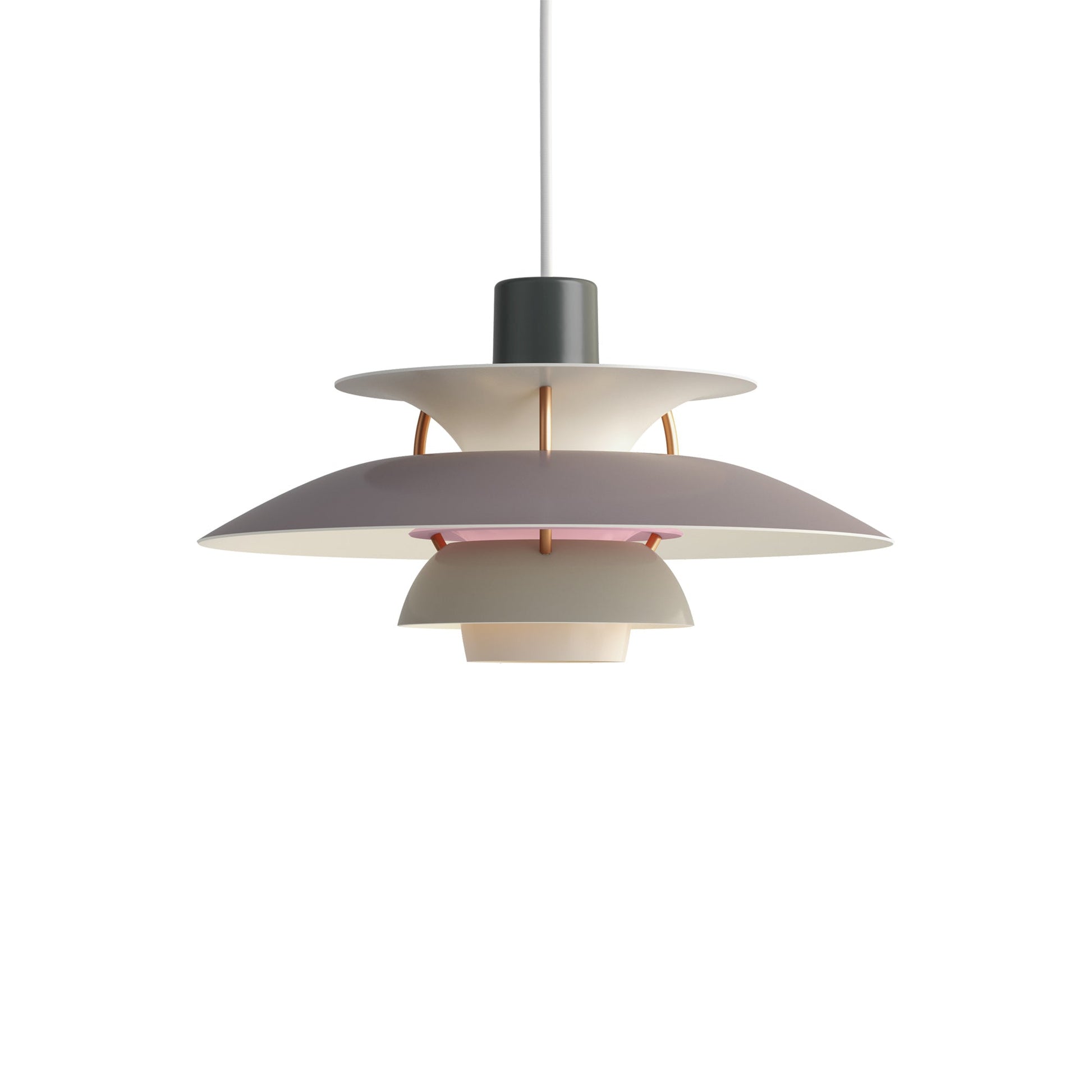 PH 5 Mini Pendant light in Hues of Grey.