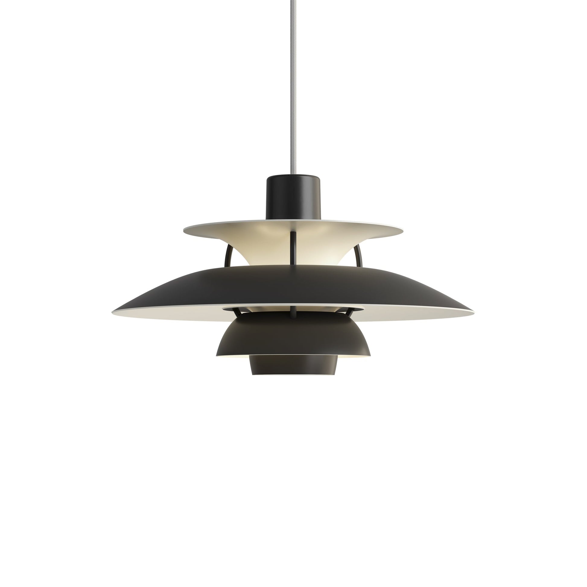 PH 5 Mini Pendant light in Monochrome Black.