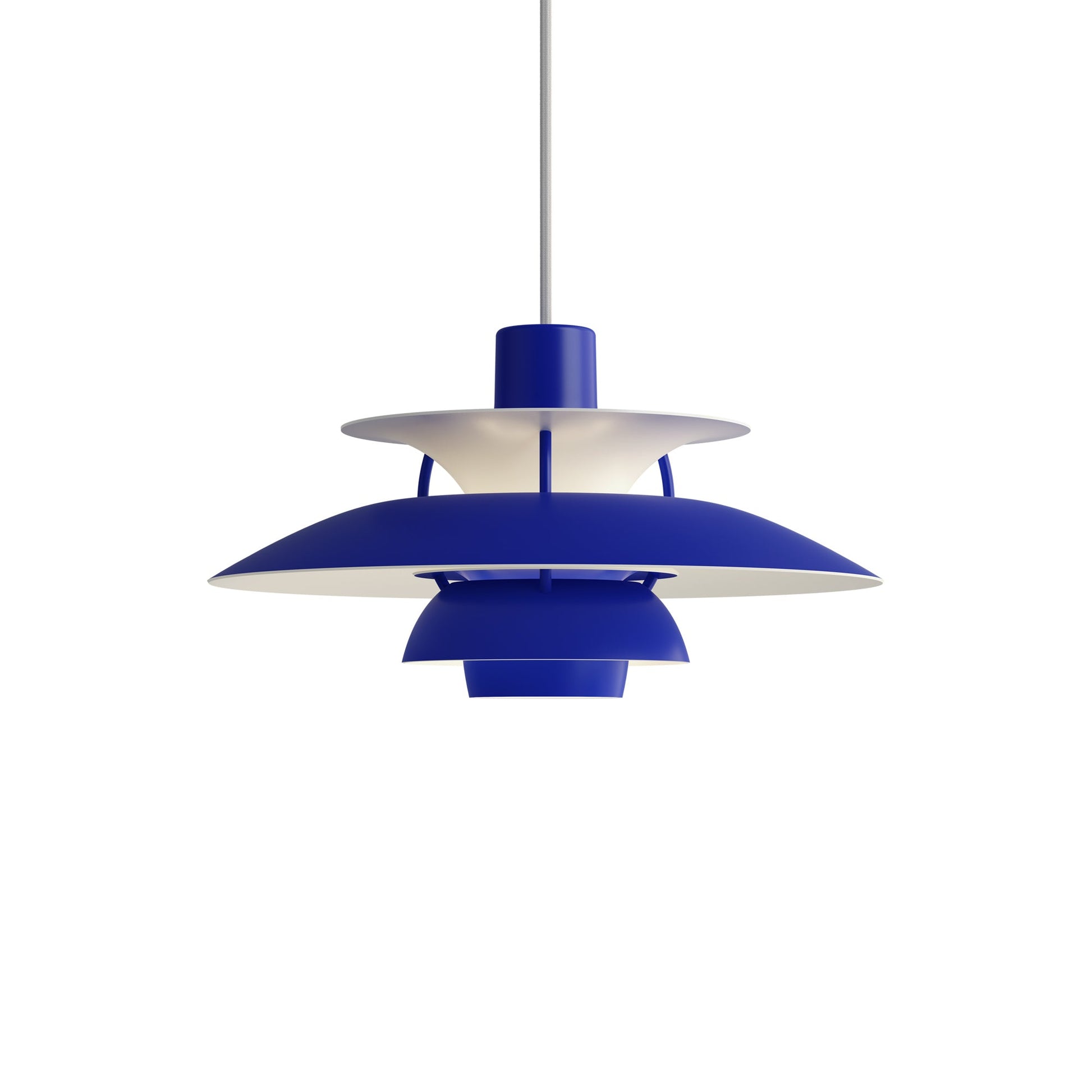 PH 5 Mini Pendant light in Monochrome Blue.