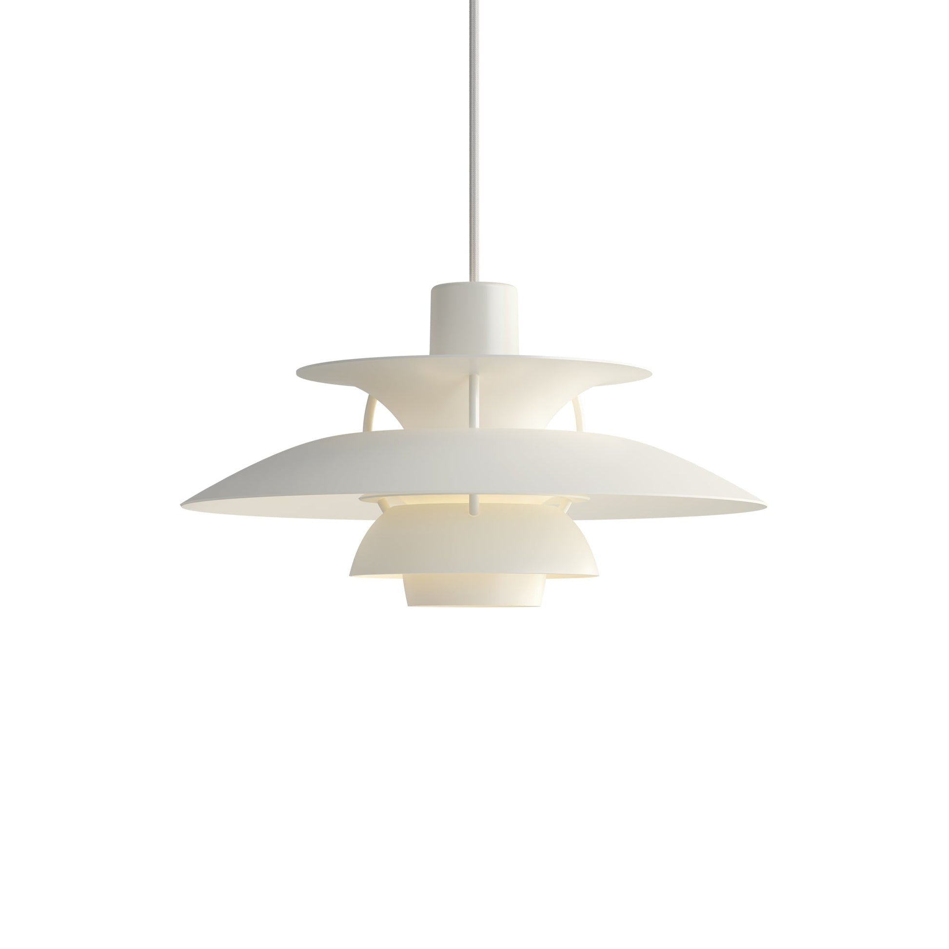 PH 5 Mini Pendant light in Monochrome White.
