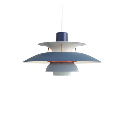 PH 5 Pendant Light in Hues of Blue.