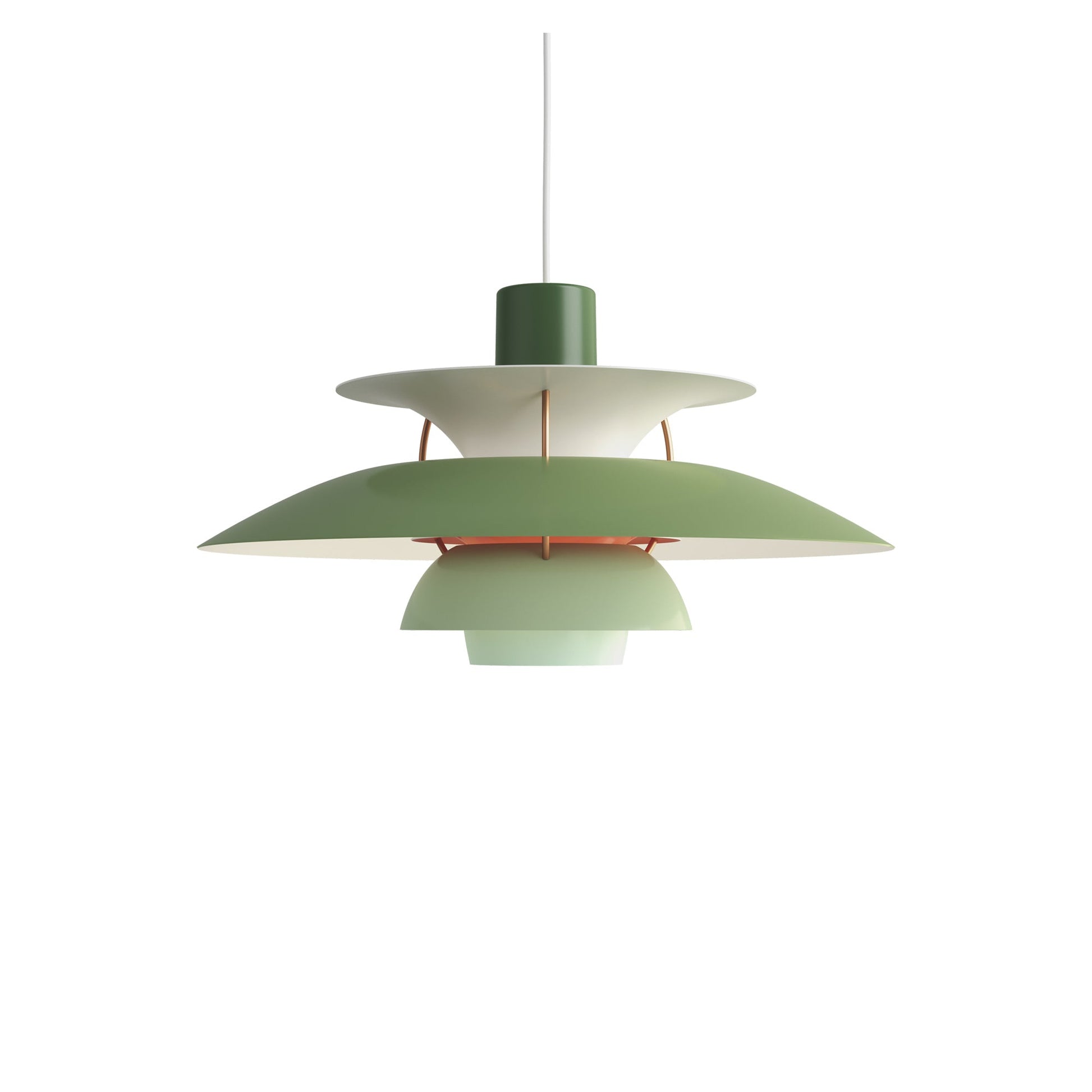 PH 5 Pendant Light in Hues of Green.