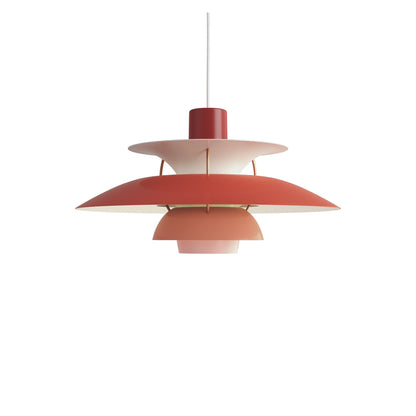 PH 5 Pendant Light in Hues of Red.