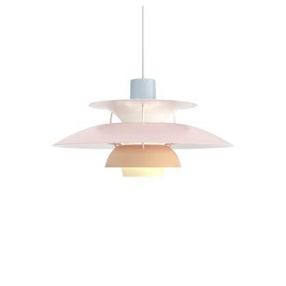 PH 5 Pendant Light in Pastels Oyster Blue Rose.