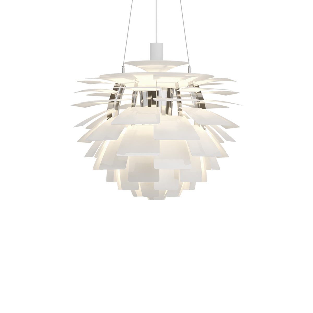 PH Artichoke Pendant Light in White (23.6-Inch).