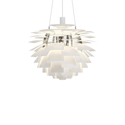 PH Artichoke Pendant Light in White (23.6-Inch).