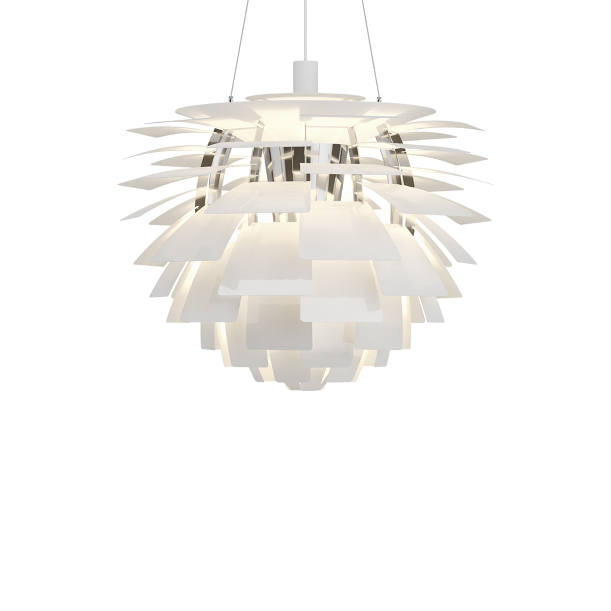 PH Artichoke Pendant Light in White (28.3-Inch).
