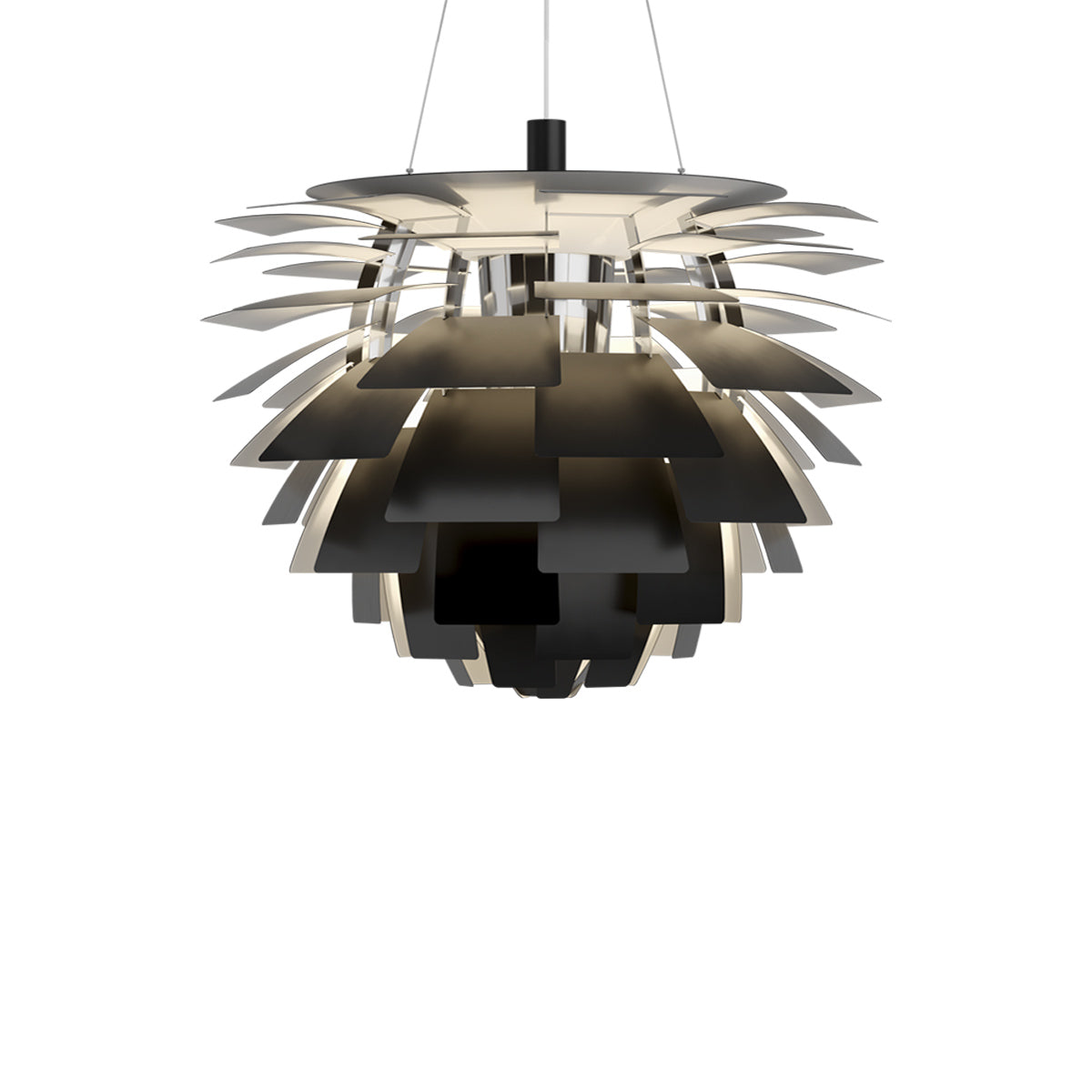 PH Artichoke Pendant Light in Black (33.1-Inch).