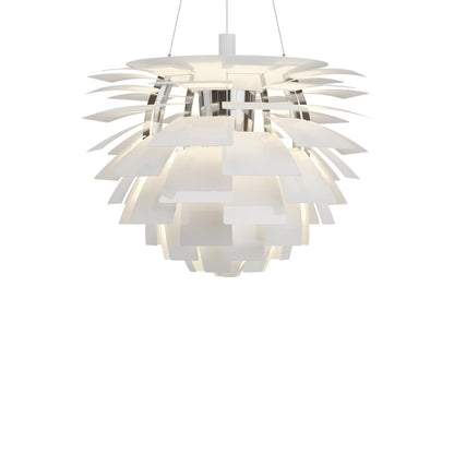 PH Artichoke Pendant Light in White (33.1-Inch).