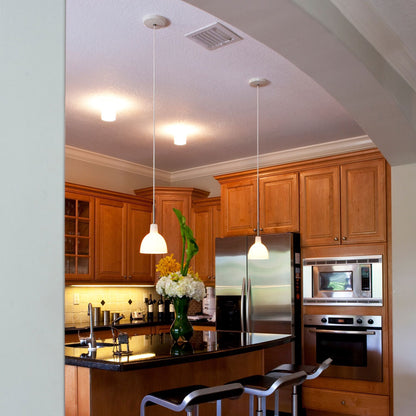 Toldbod Glass Pendant Light in Kitchen.