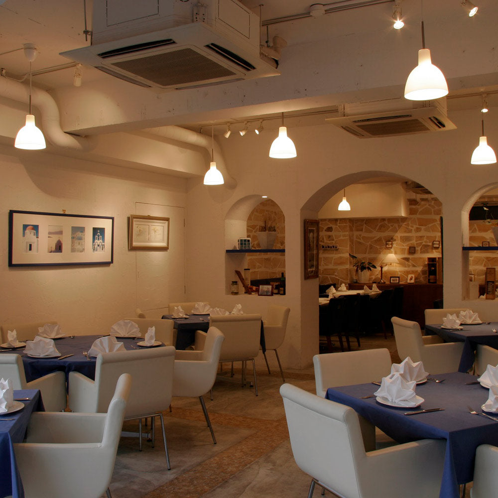 Toldbod Glass Pendant Light in Dining Room.