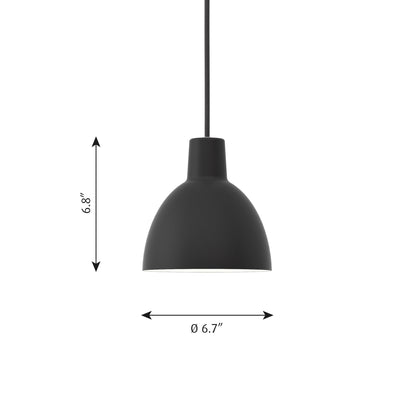 Toldbod Pendant Light - line drawing.