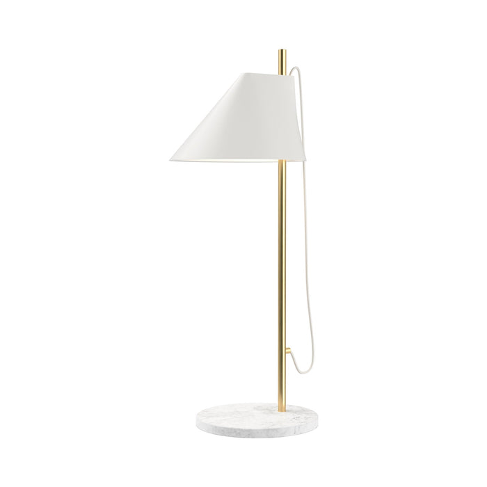Yuh LED Table Lamp in Brass/White.
