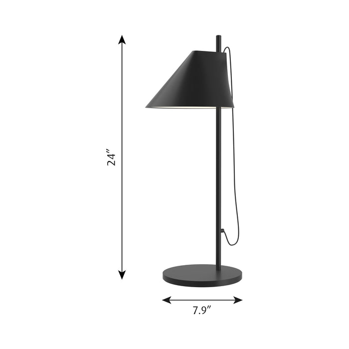 Yuh LED Table Lamp - line drawing.