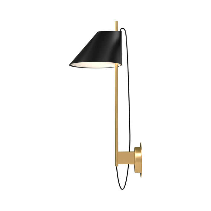 Yuh LED Wall Light in Brass/Black.