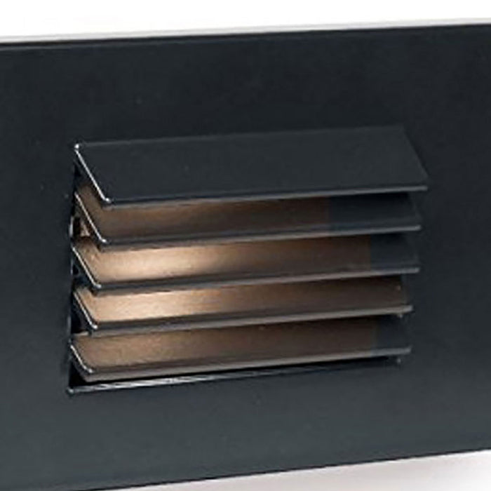 Louvered Rectangle LED Step and Wall Light in Detail.