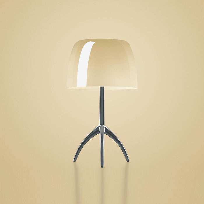 Lumiere Table Lamp in Aluminum/Warm White (Small).
