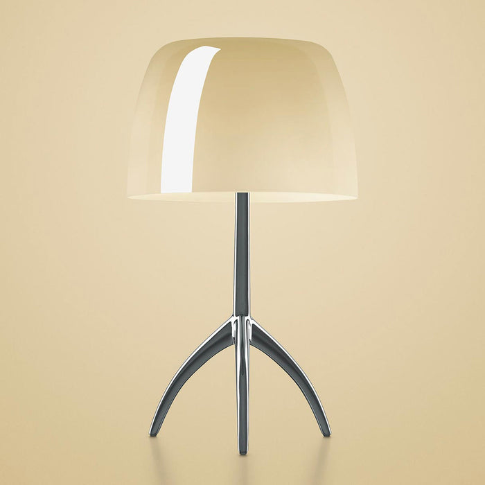 Lumiere Table Lamp in Aluminum/Warm White (Large).