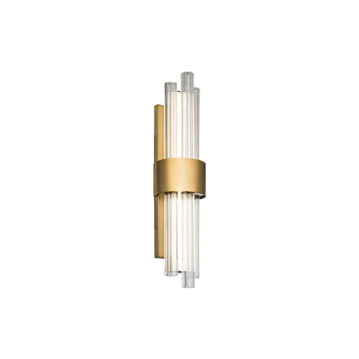Luzerne LED Bath Vanity Light in Aged Brass (Small).