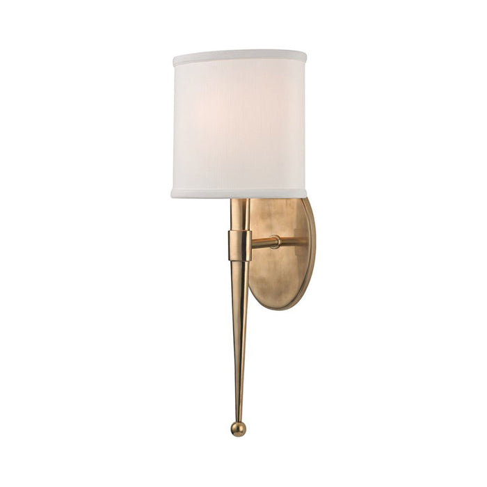 Madison Wall Light in Aged Brass.