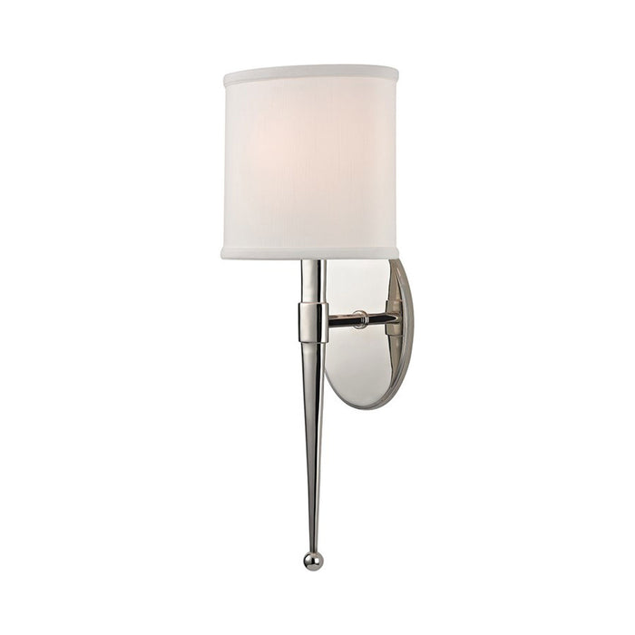 Madison Wall Light in Polished Nickel.