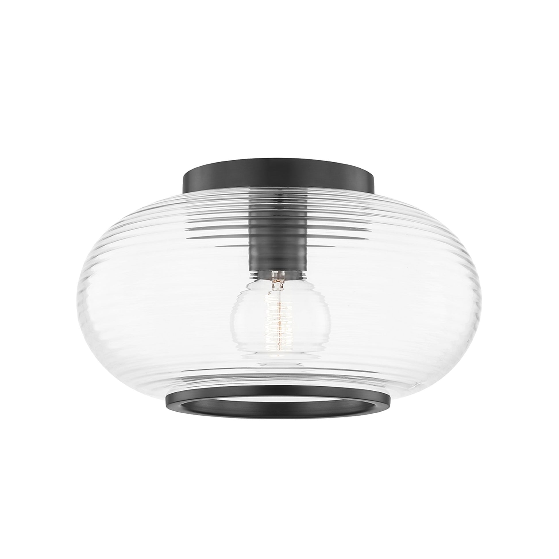 Maggie Flush Mount Ceiling Light in Old Bronze.