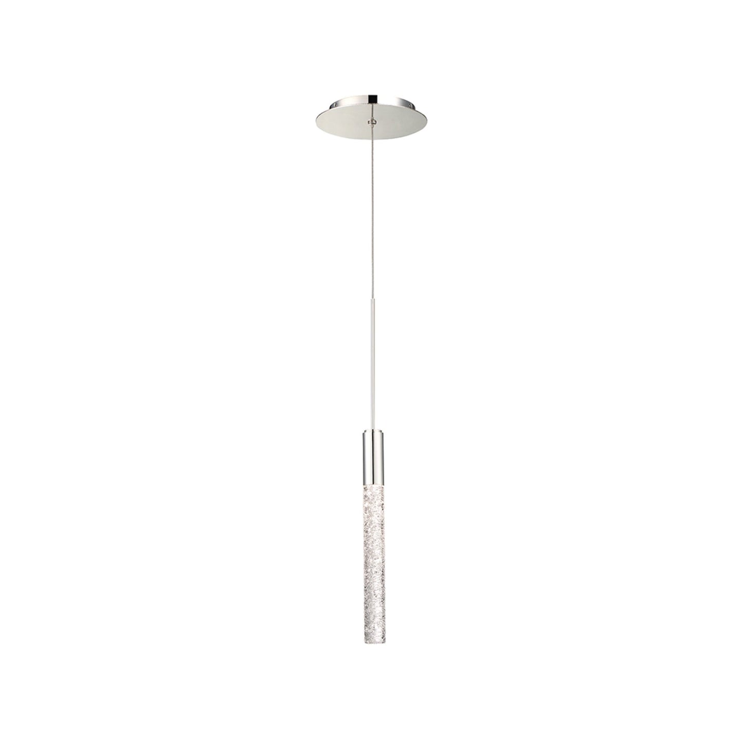 Magic LED Pendant Light in Polished Nickel.