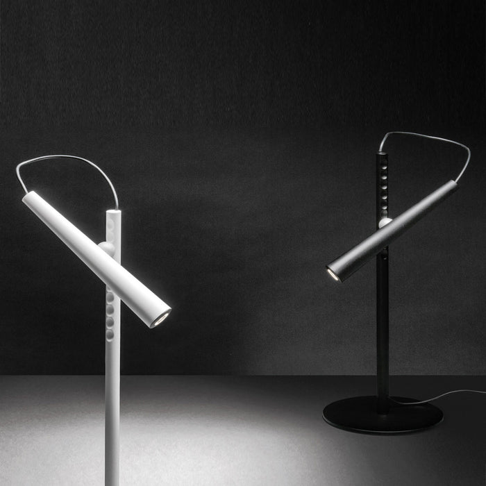 Magneto LED Table Lamp in Black and White.