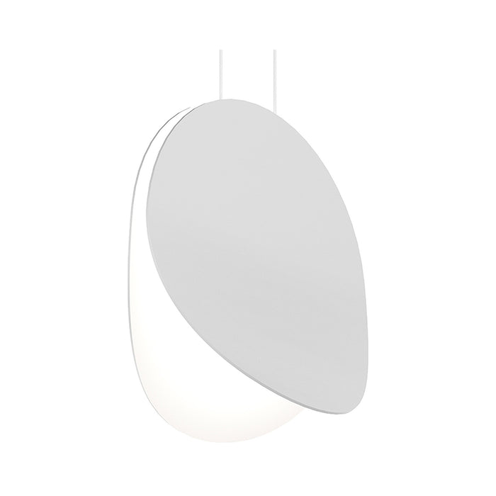 Malibu Discs™ LED Pendant Light in Large/Satin White.