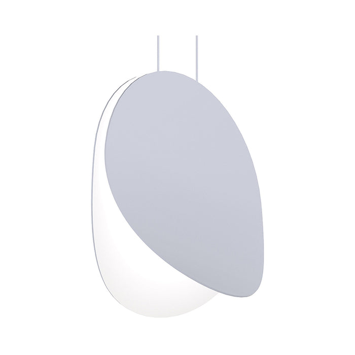 Malibu Discs™ LED Pendant Light in Large/Dove Gray.