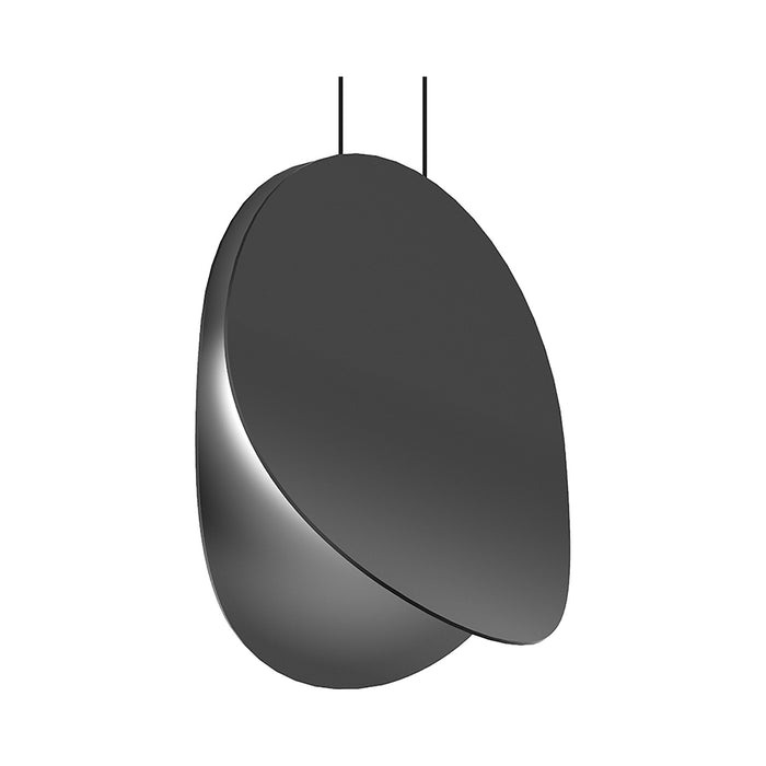 Malibu Discs™ LED Pendant Light in Large/Satin Black.