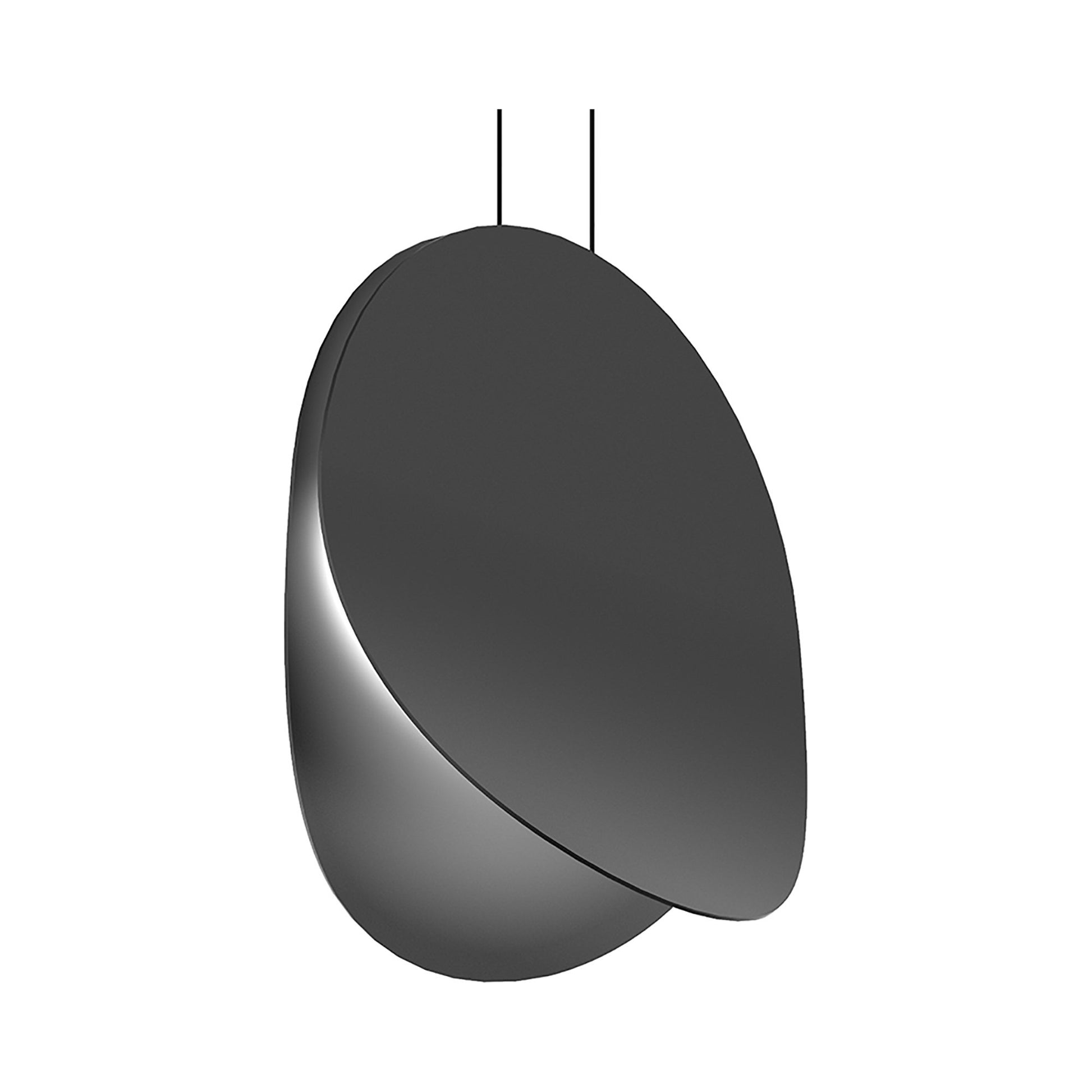 Malibu Discs™ LED Pendant Light in X-Large/Satin Black.