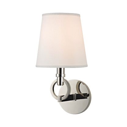 Malibu Wall Light in Polished Nickel.