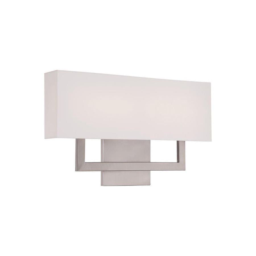 Manhattan LED Wall Light in Brushed Nickel (Large).