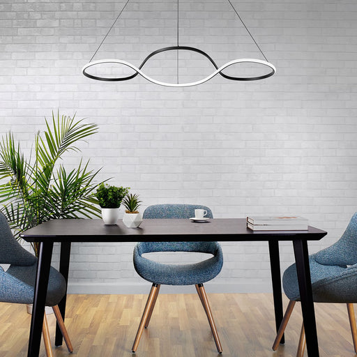 Marques LED Pendant Light in living room.