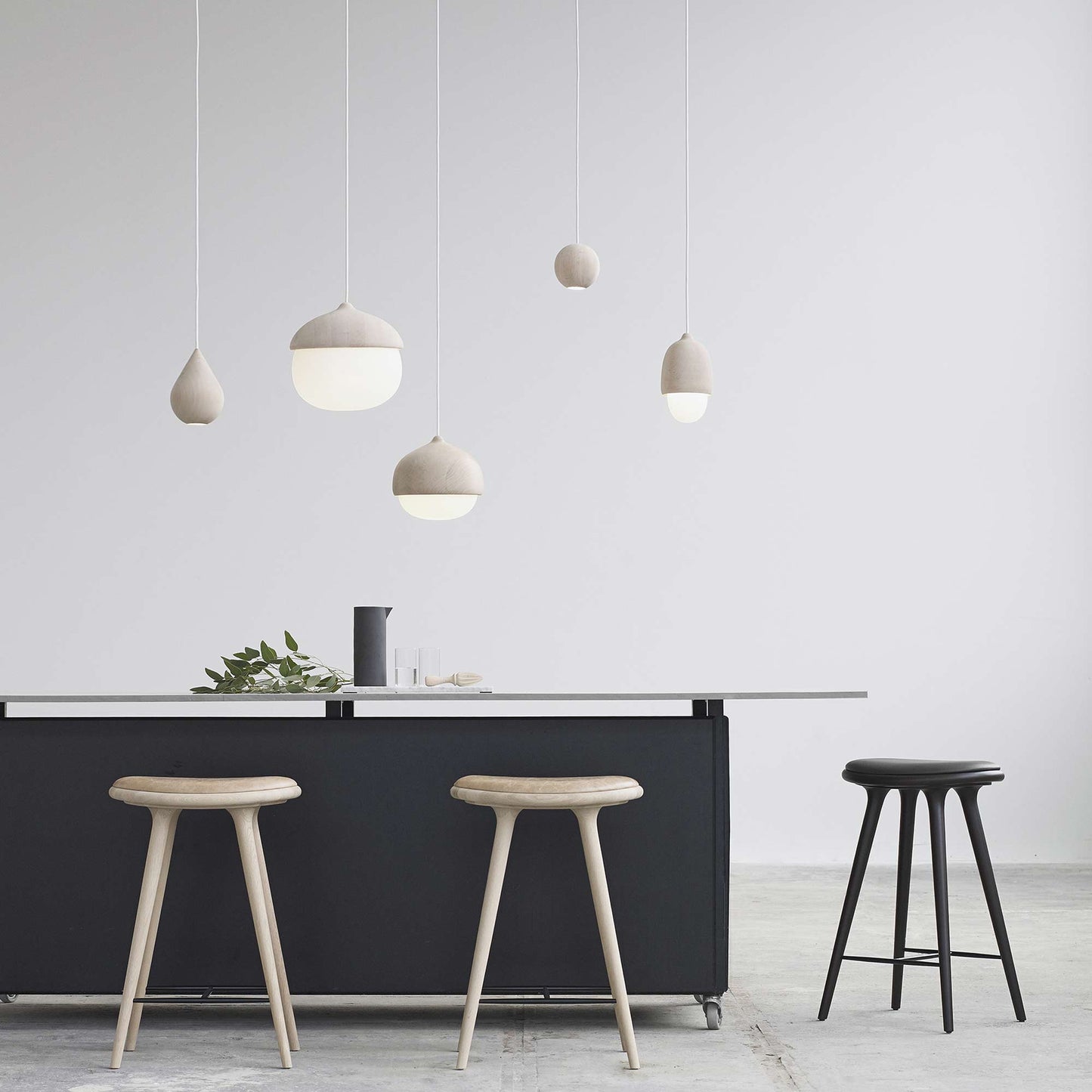 Liuku Ball Pendant Light in dining room.