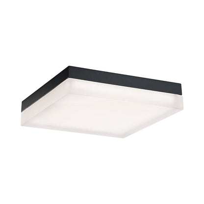 Matrix Square LED Flush Mount Ceiling Light in Large/Black.