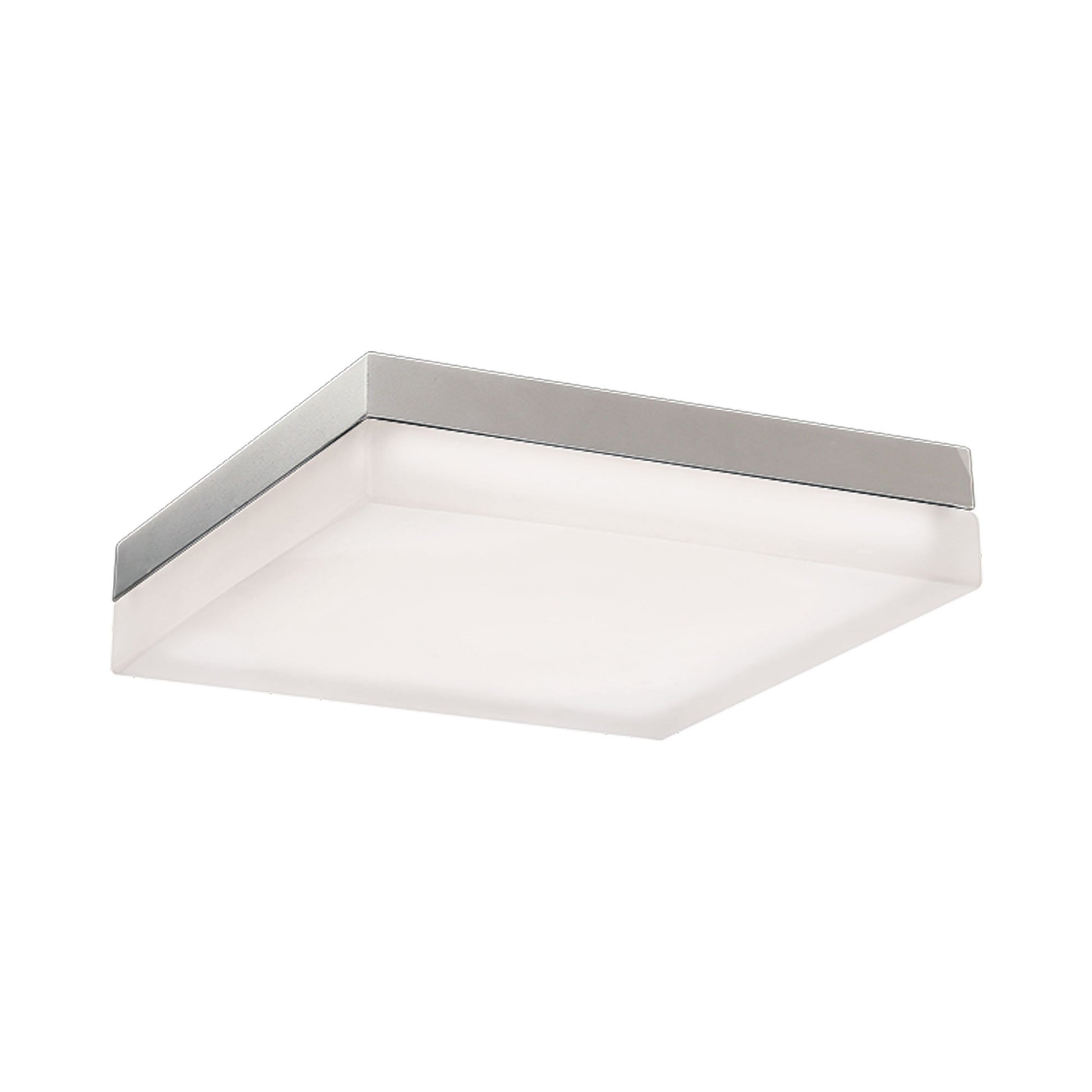 Matrix Square LED Flush Mount Ceiling Light in Titanium (12-Inch).