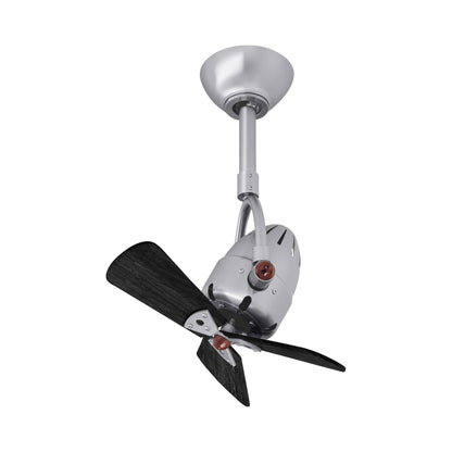 Diane Ceiling Fan in Brushed Nickel/Matte Black (Wood).