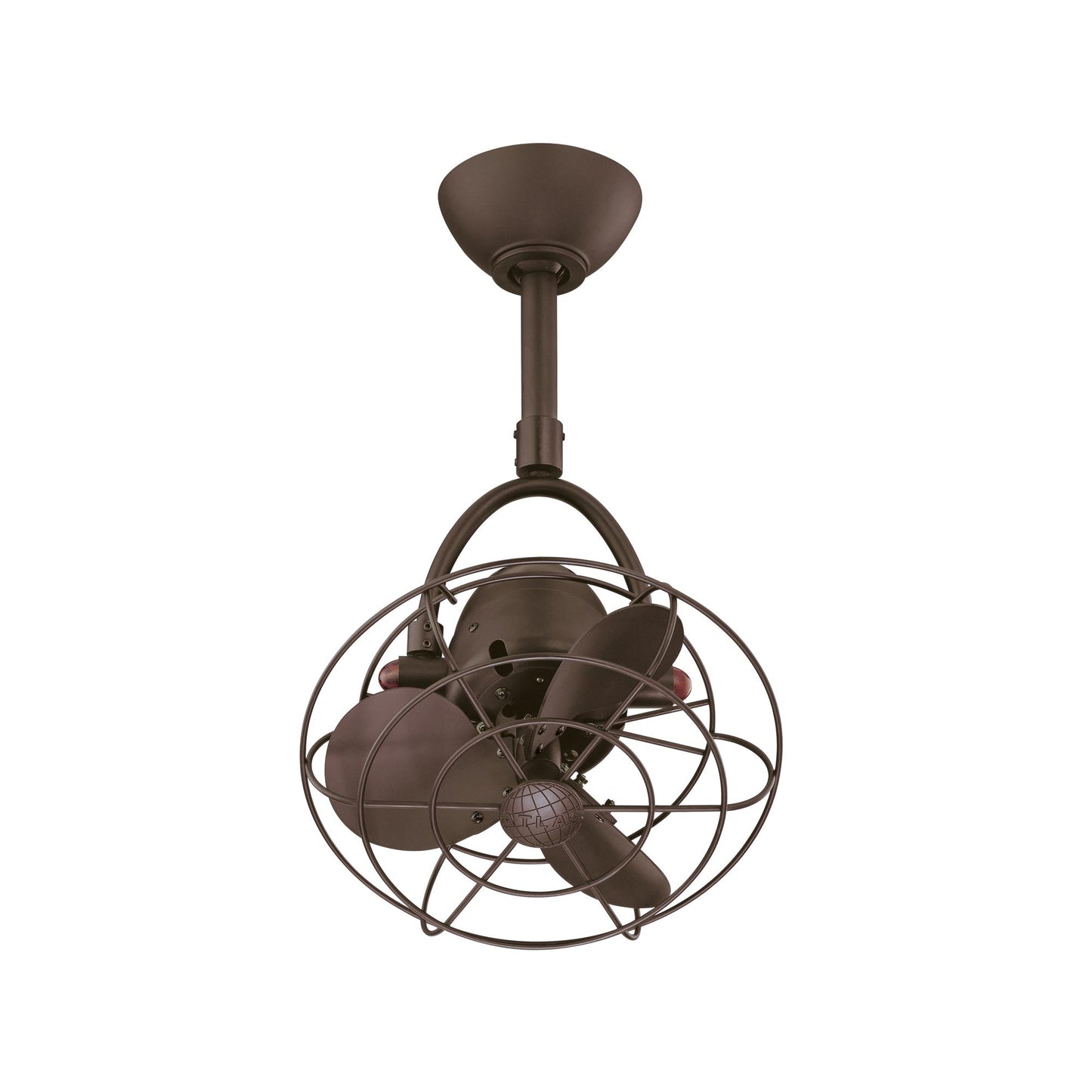 Diane Ceiling Fan in Textured Bronze (Metal).