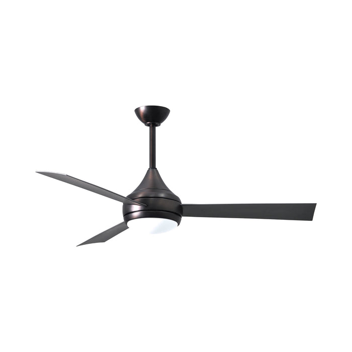 Donaire Outdoor LED Ceiling Fan in Brushed Bronze/Brushed Stainless.
