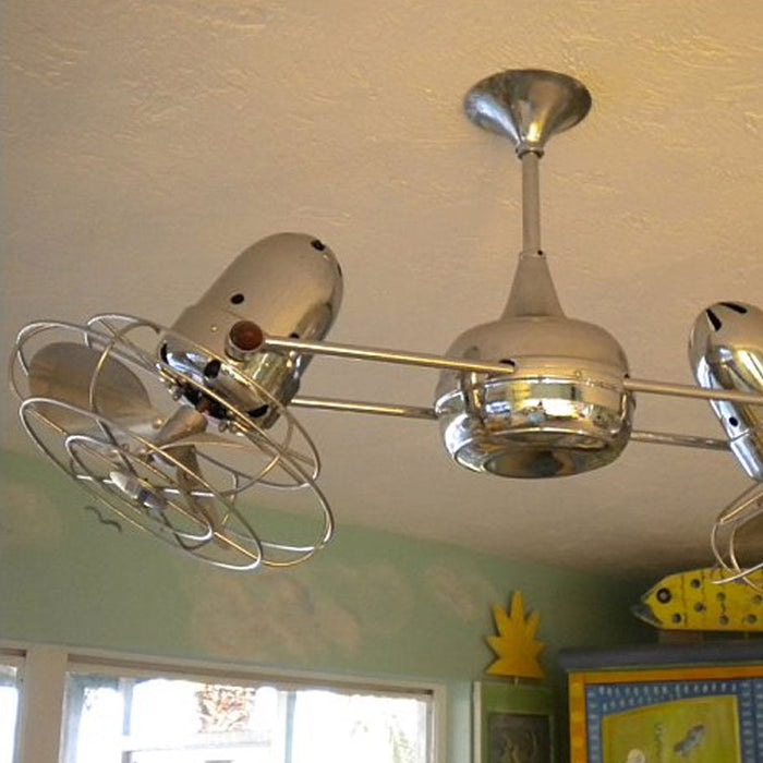 Duplo-Dinamico Ceiling Fan in room