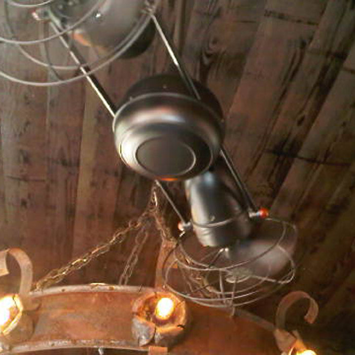 Duplo-Dinamico Ceiling Fan in room
