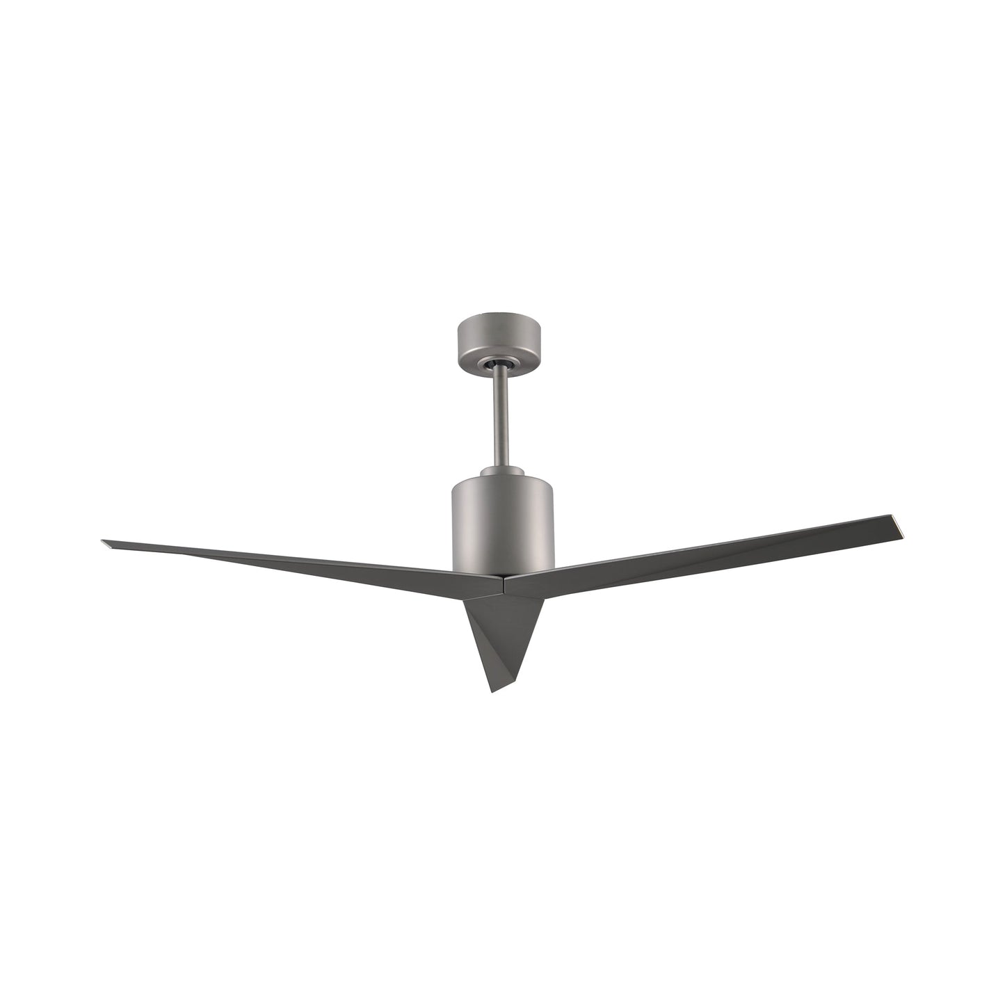 Eliza Outdoor Ceiling Fan in Brushed Nickel/Brushed Nickel.