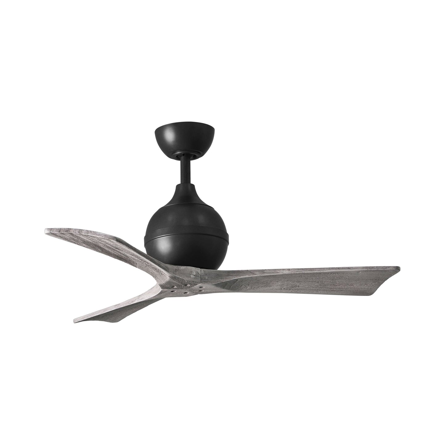 Irene Ceiling Fan in Matte Black/Barn Wood (3-Blade/42-Inch).