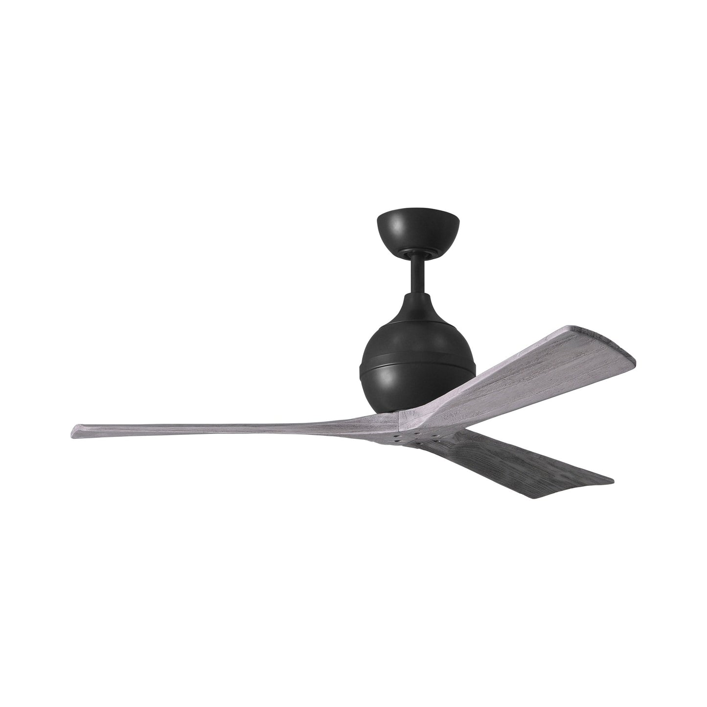 Irene Ceiling Fan in Matte Black/Barn Wood (3-Blade/52-Inch).