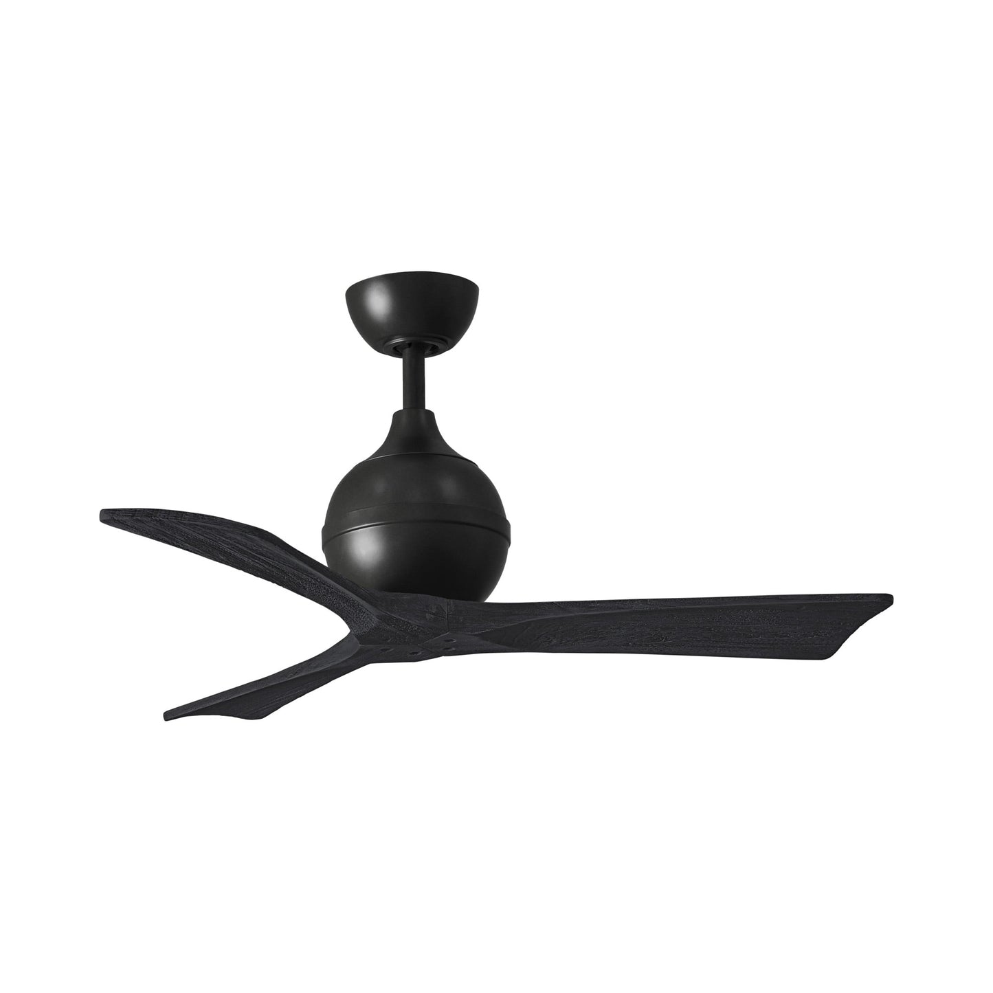 Irene Ceiling Fan in Matte Black/Matte Black (3-Blade/42-Inch).